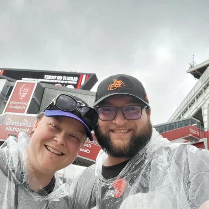 This was my first Browns game in a long time. It was a Saturday in August that started out hot and muggy and ended in a downpour.