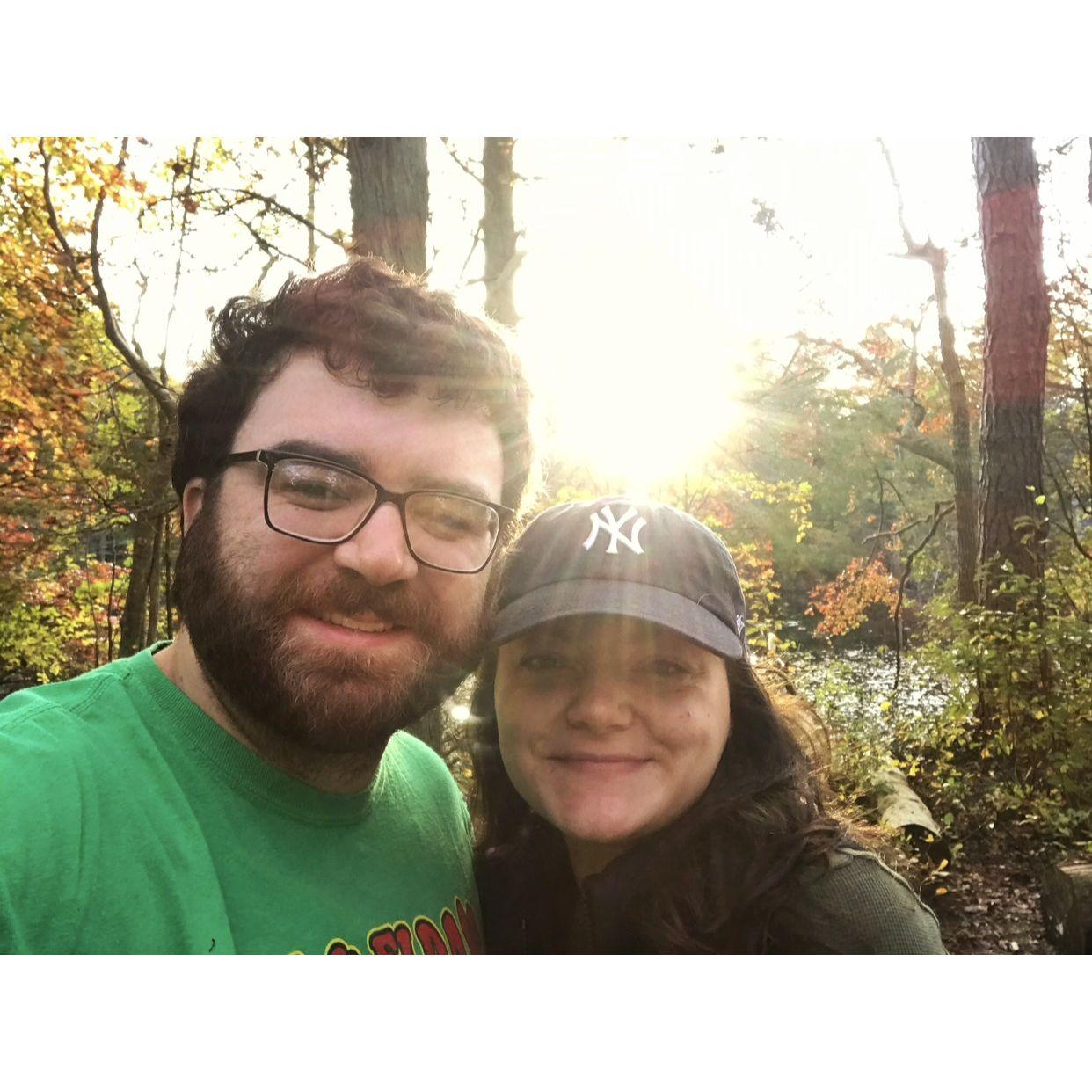 One of our many camping trips together