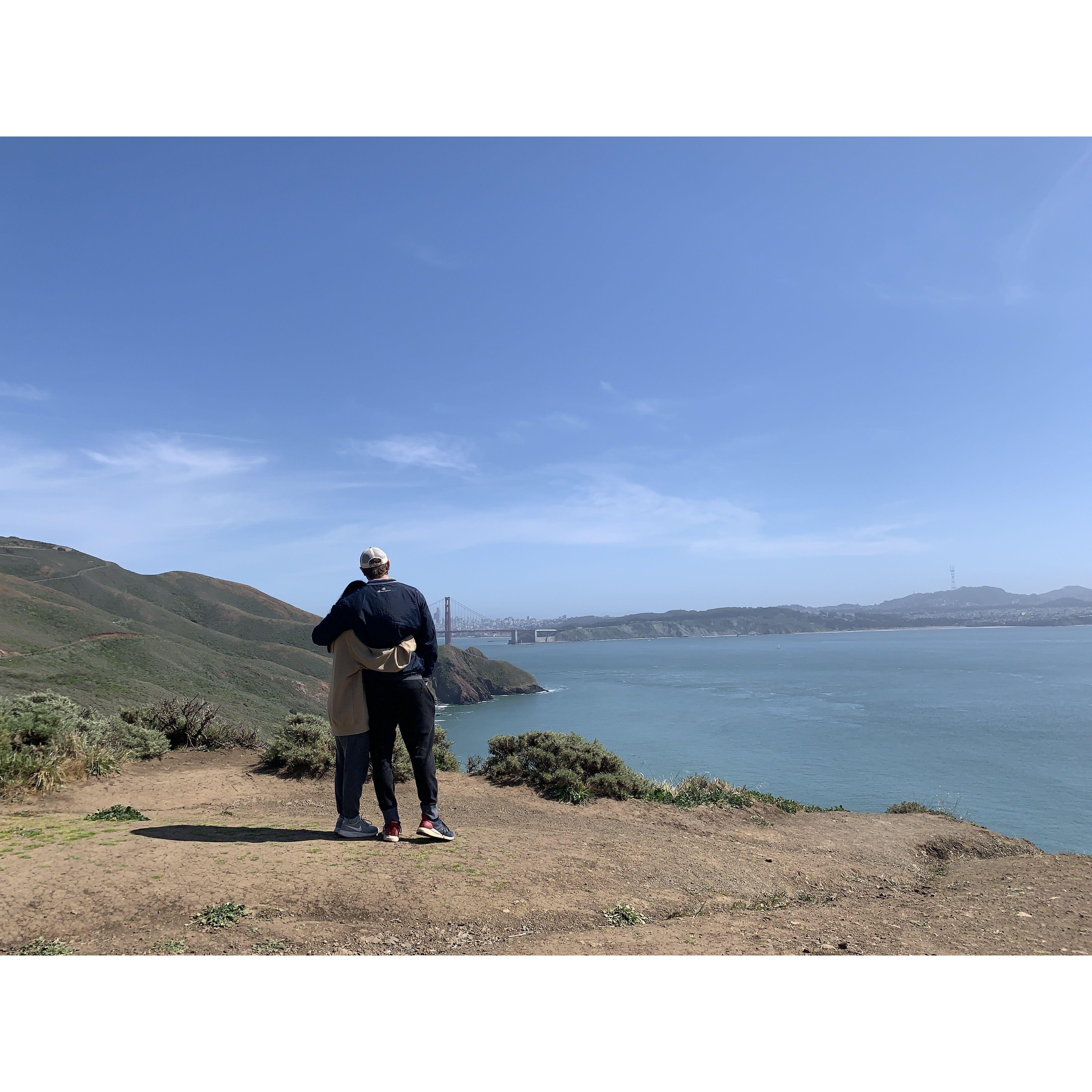 They went all the way out to the Golden Gate Bridge