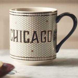 The Bistro Tile Stoneware Mug: Chicago Cities Edition