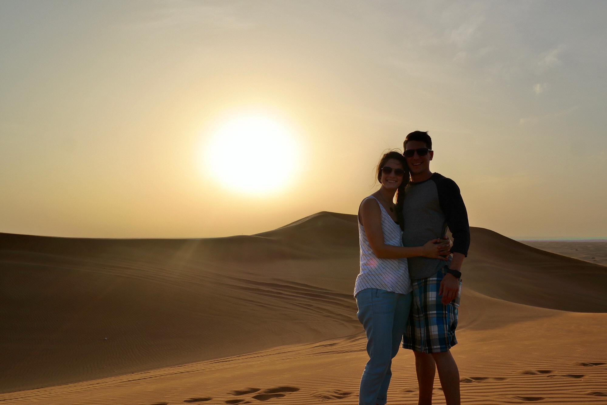 The sunset was unreal in Dubai after a long day of crashing sand dunes in the desert. This was followed by a very memorable, very authentic barbecue in the desert. Still unsure what we actually ate!