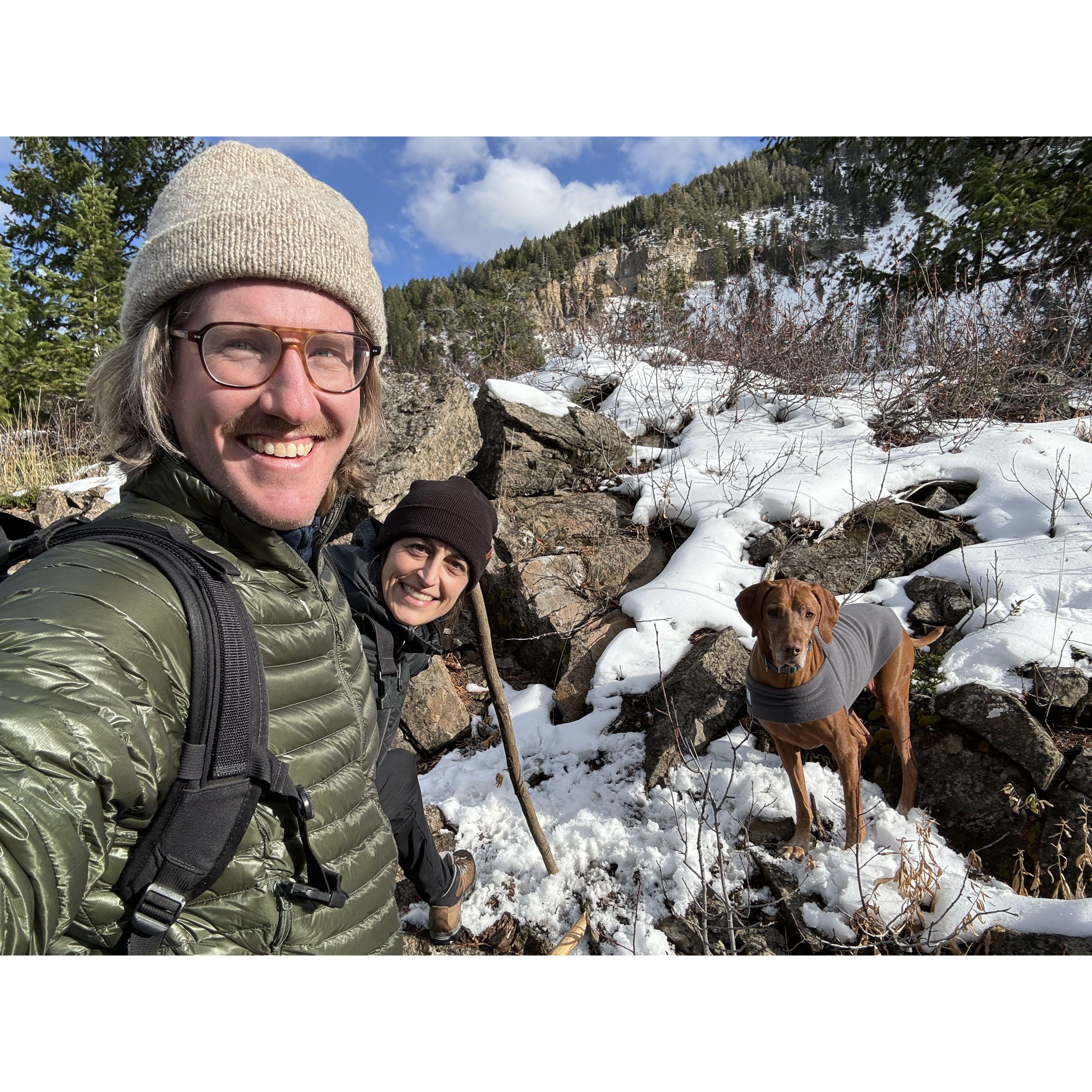 Getting in a little hiking in Logan, UT.
