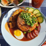 food - khao moo dang