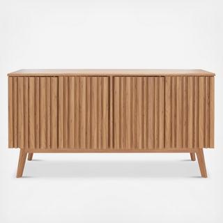 Helena 4-Door 4-Shelf Media Stand