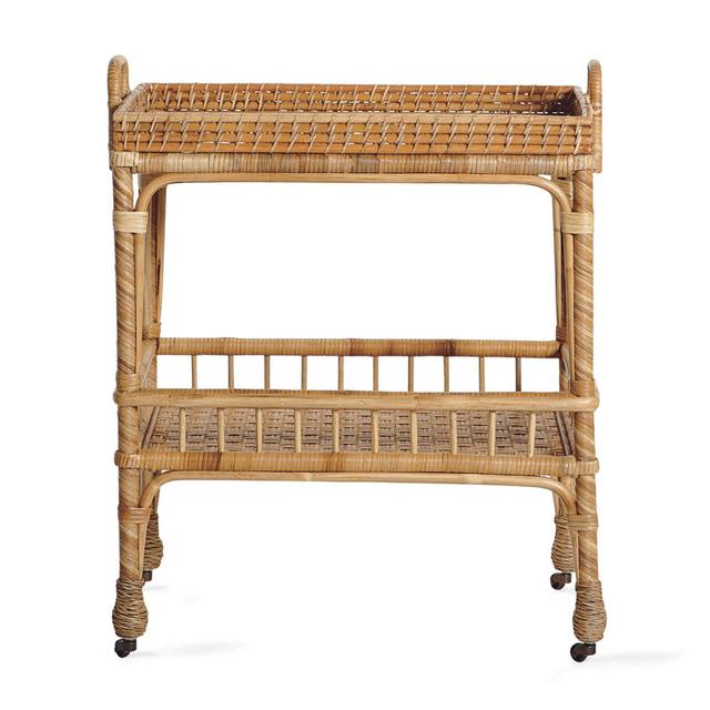 South Seas Rattan Side Cart