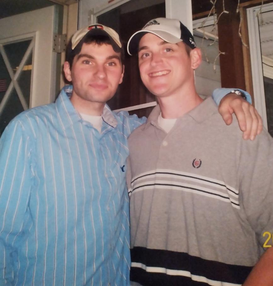 Throwback with one of the groomsmen!