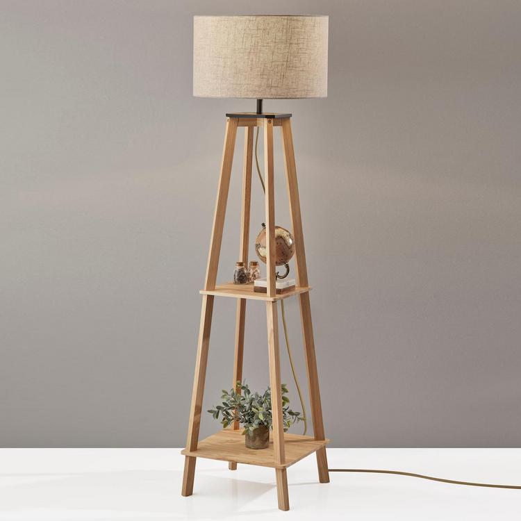 Adesso, Kirby Shelf Floor Lamp | Zola
