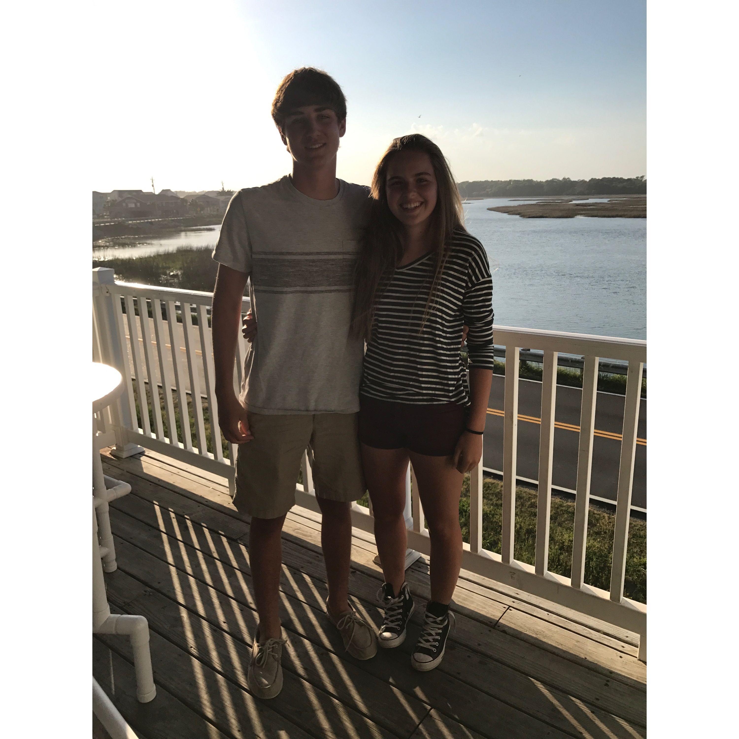 The first ever picture taken of us together.