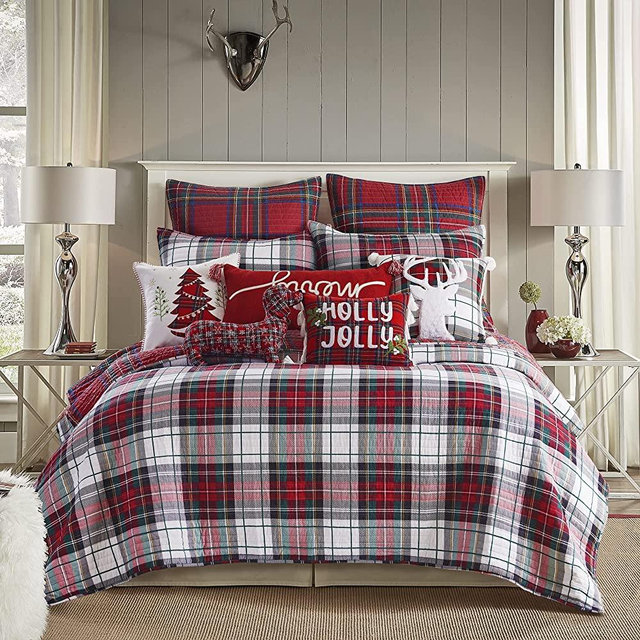 Levtex Home Thatch Home Spencer Plaid Spencer Plaid Quilt - Full/Queen - Standard - Quilt (88x92in.) - Reversible - Cotton/Poly