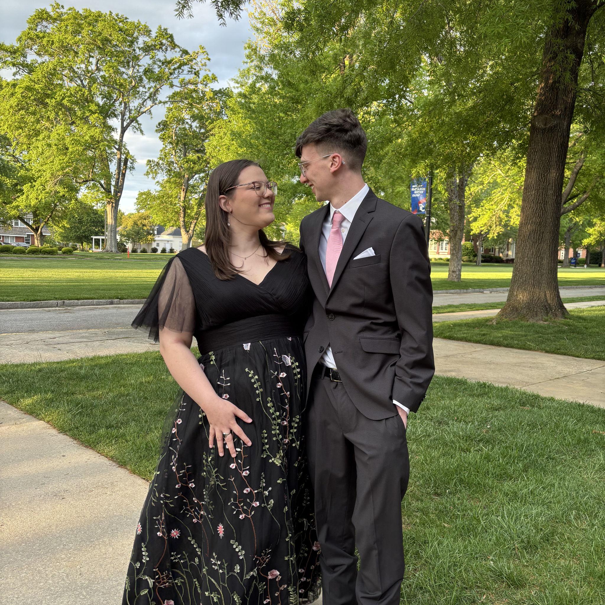 The happy couple at a formal Sorority event. April 12th, 2025