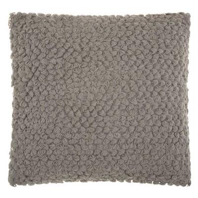 Light Gray Mosaic Throw Pillow - Mina Victory
