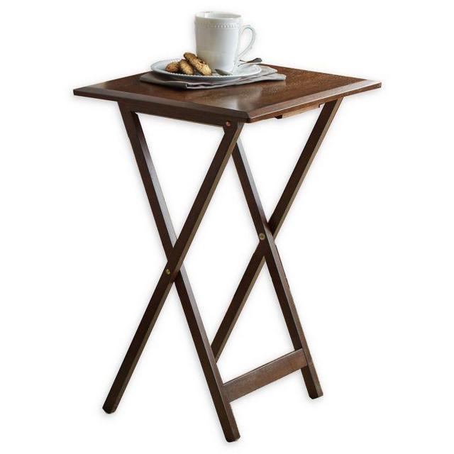 Bevel 5-Piece Snack Tables in Walnut