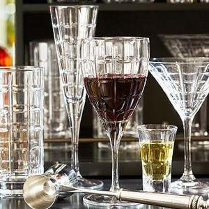 Library Hand-Cut Highball Glass, Set of 6 - Clear