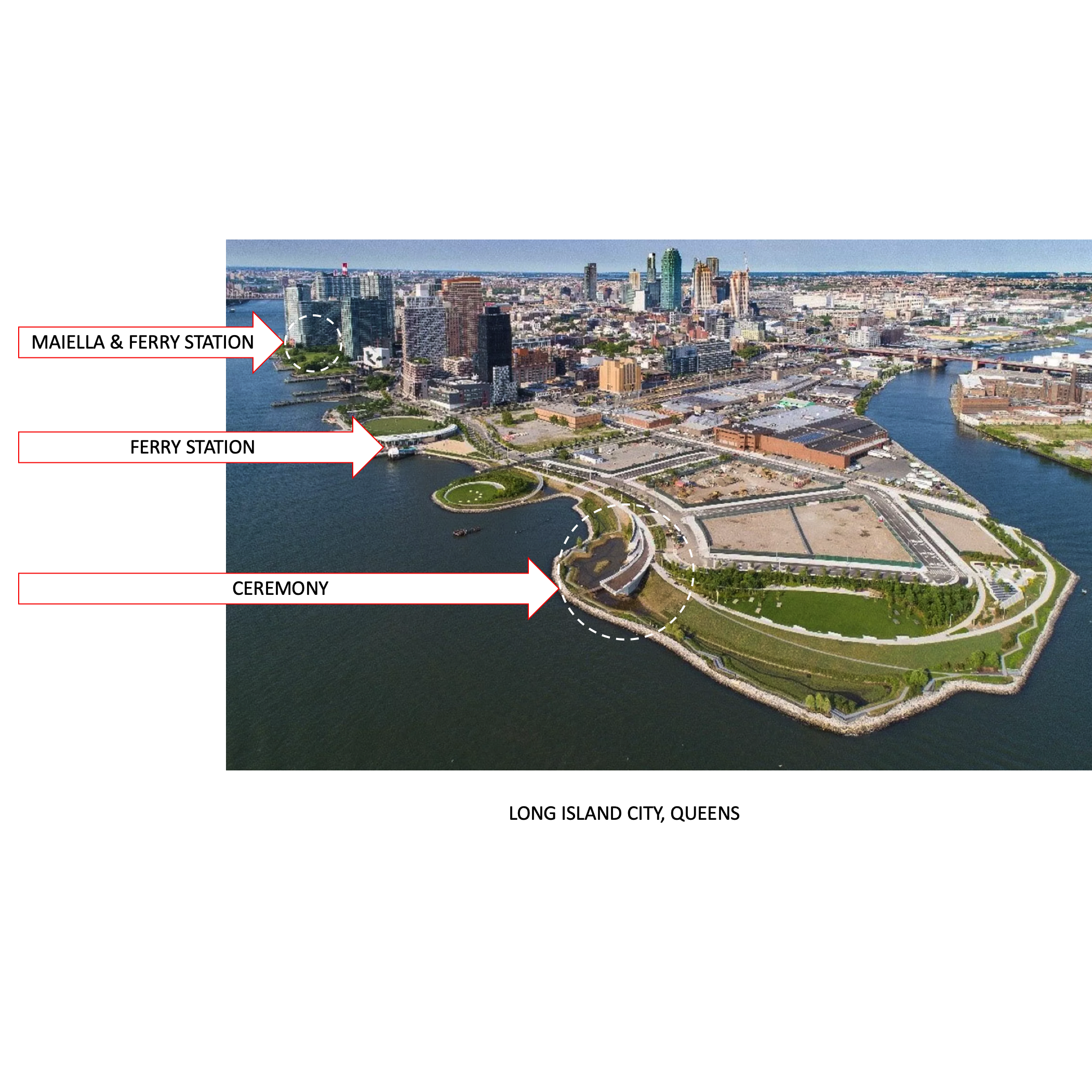 Ceremony & Reception Locations Along the Long Island City Waterfront.