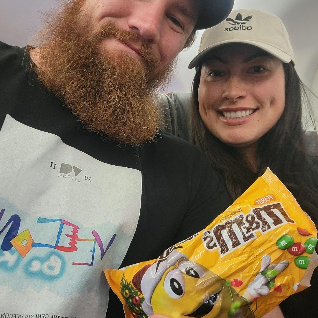 The iconic repeat M&M travel photo.