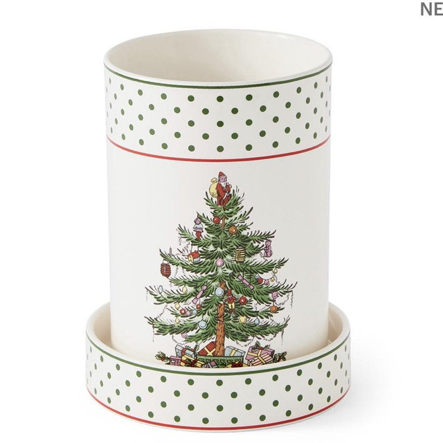 Christmas Tree Polka Dot Wine Chiller Set
