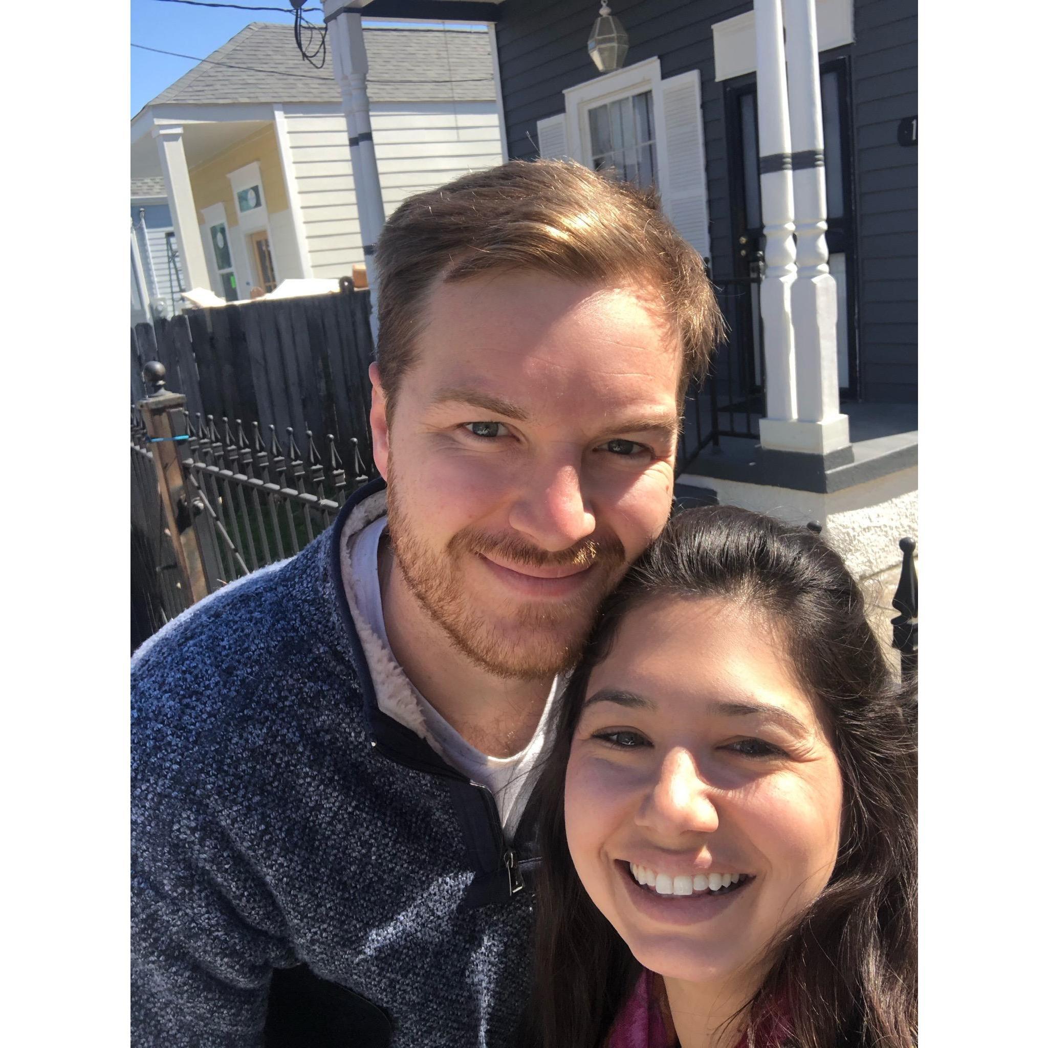 The day we bought our house!