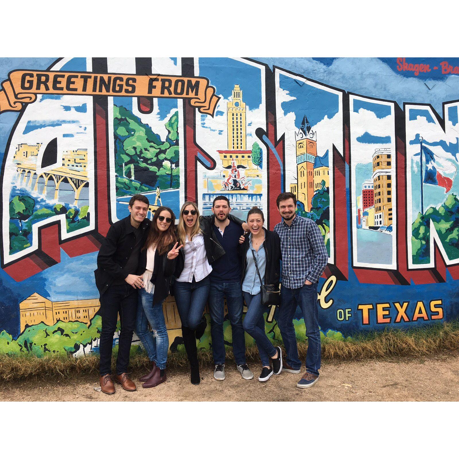 With friends in Austin! Who knew we'd be moving there five years later