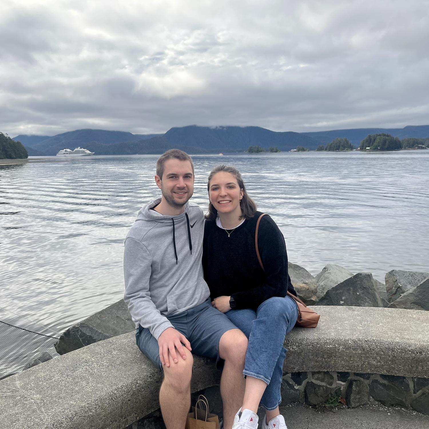 In Sitka, AK, visiting Tristan Parker