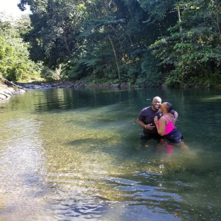 Cooling off after a ATV Rainforest ride! #PuertoRico2022