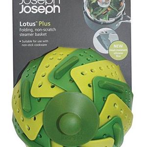 Joseph Joseph 40023 Lotus Steamer Basket for Steaming Food and Vegetable Folding Non-Scratch BPA-Free, Green