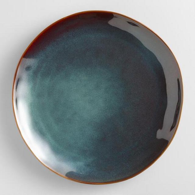 Indigo Organic Reactive Glaze Dinner Plates, Set of 2