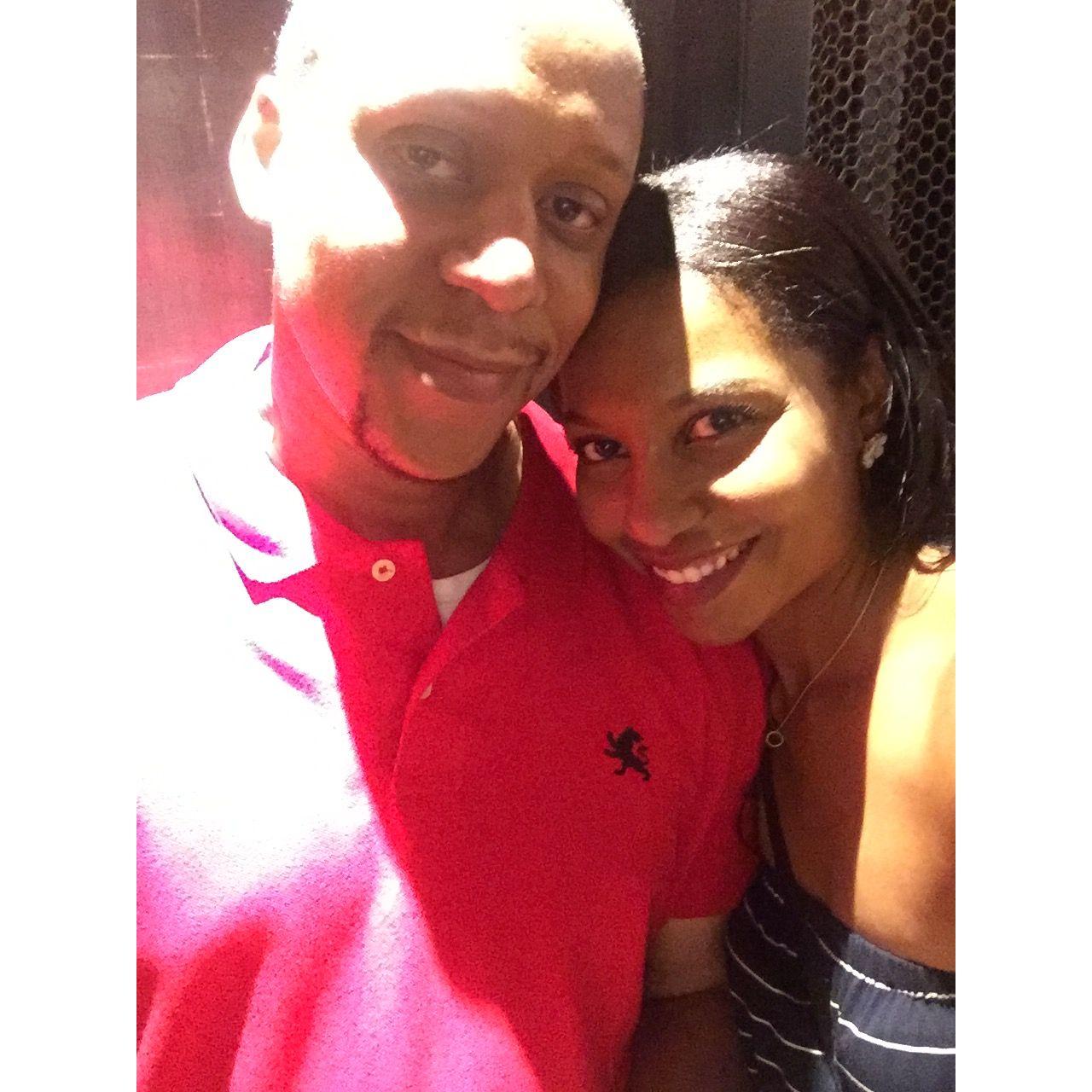 Our first photo together