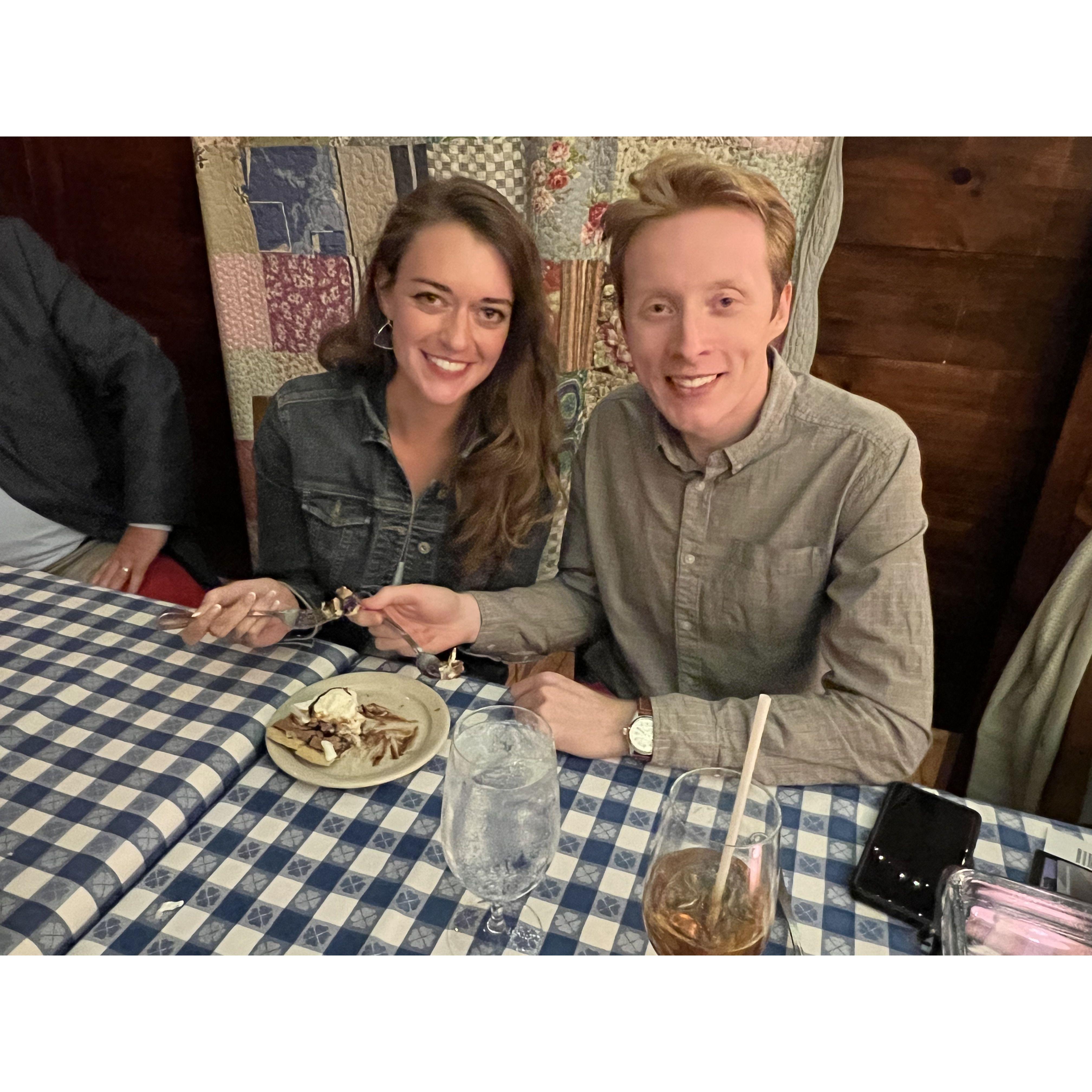 The chess pie is Colleen's favorite ... so fudgy!