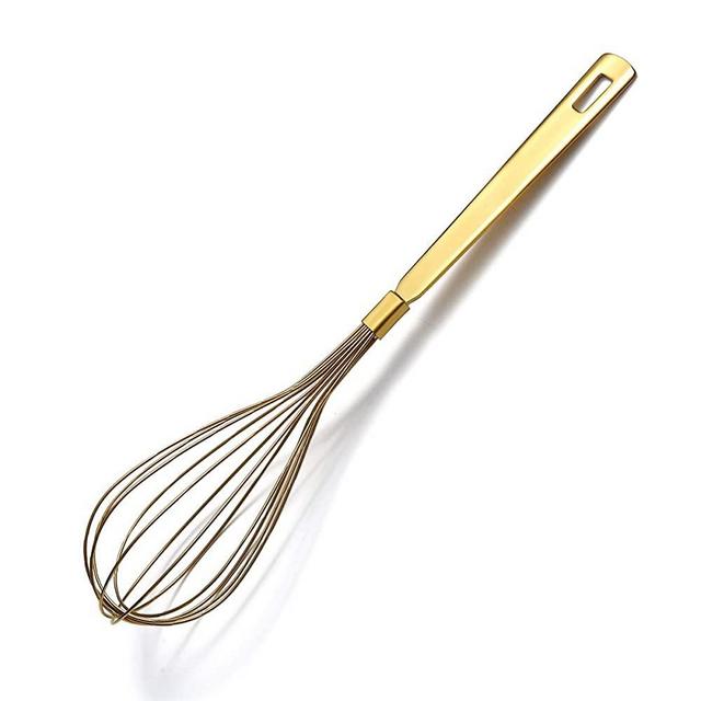 Zulay 12-Inch Stainless Steel Whisk - Balloon Whisk Kitchen Tool With Soft  Silicone Handle - Thick Durable Wired Whisk Utensil For Blending, Beating