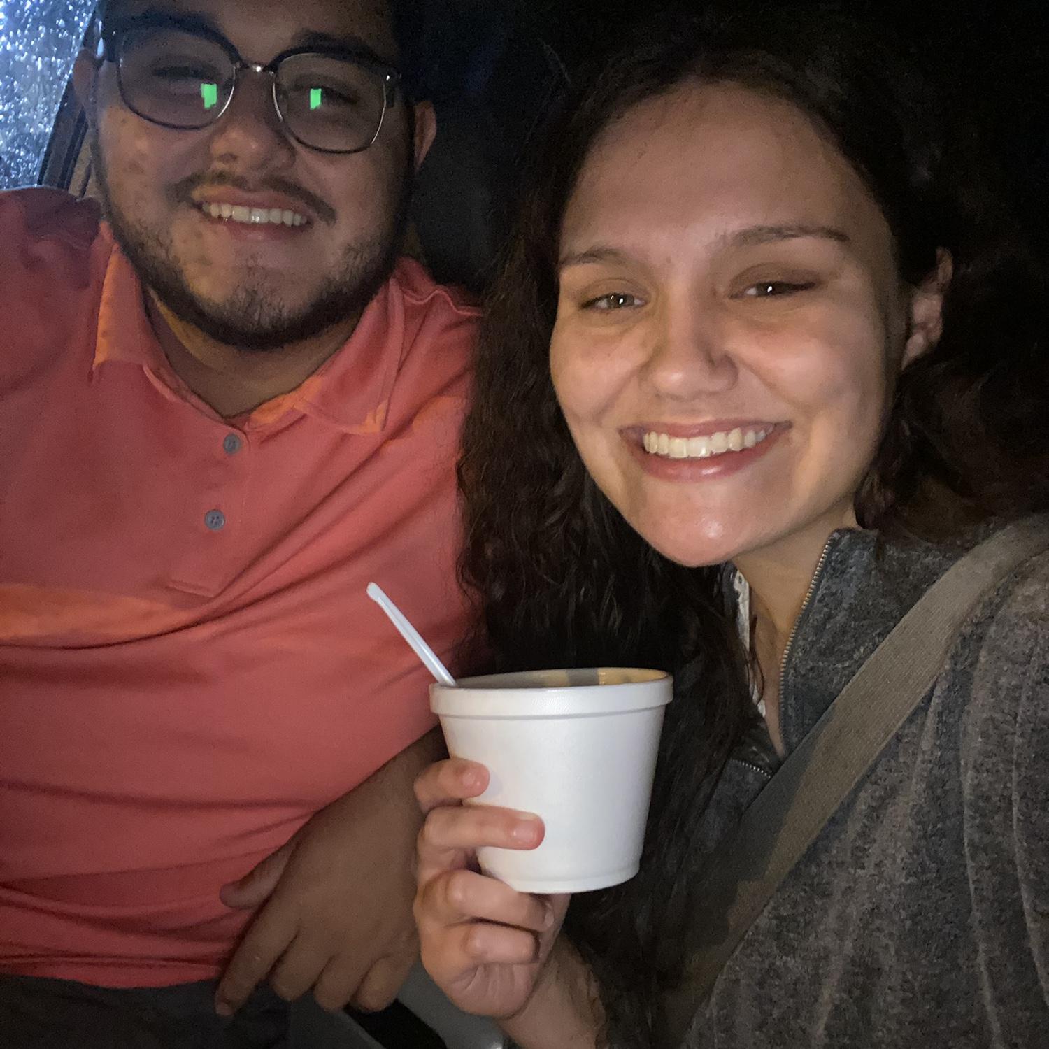 After 3 days of 8 hour phone calls, we went on our first date!