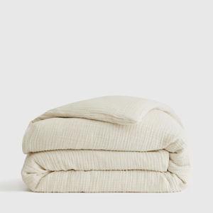 Organic Airy Gauze Duvet Cover in Undyed - Full/Queen