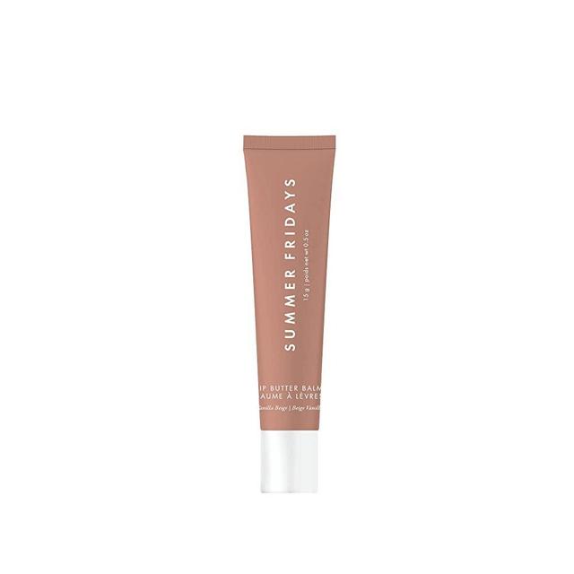 Summer Fridays Lip Butter Balm - Hydrating Lip Mask - Shea Butter, Vegan - Vanilla Beige (0.5 Oz)