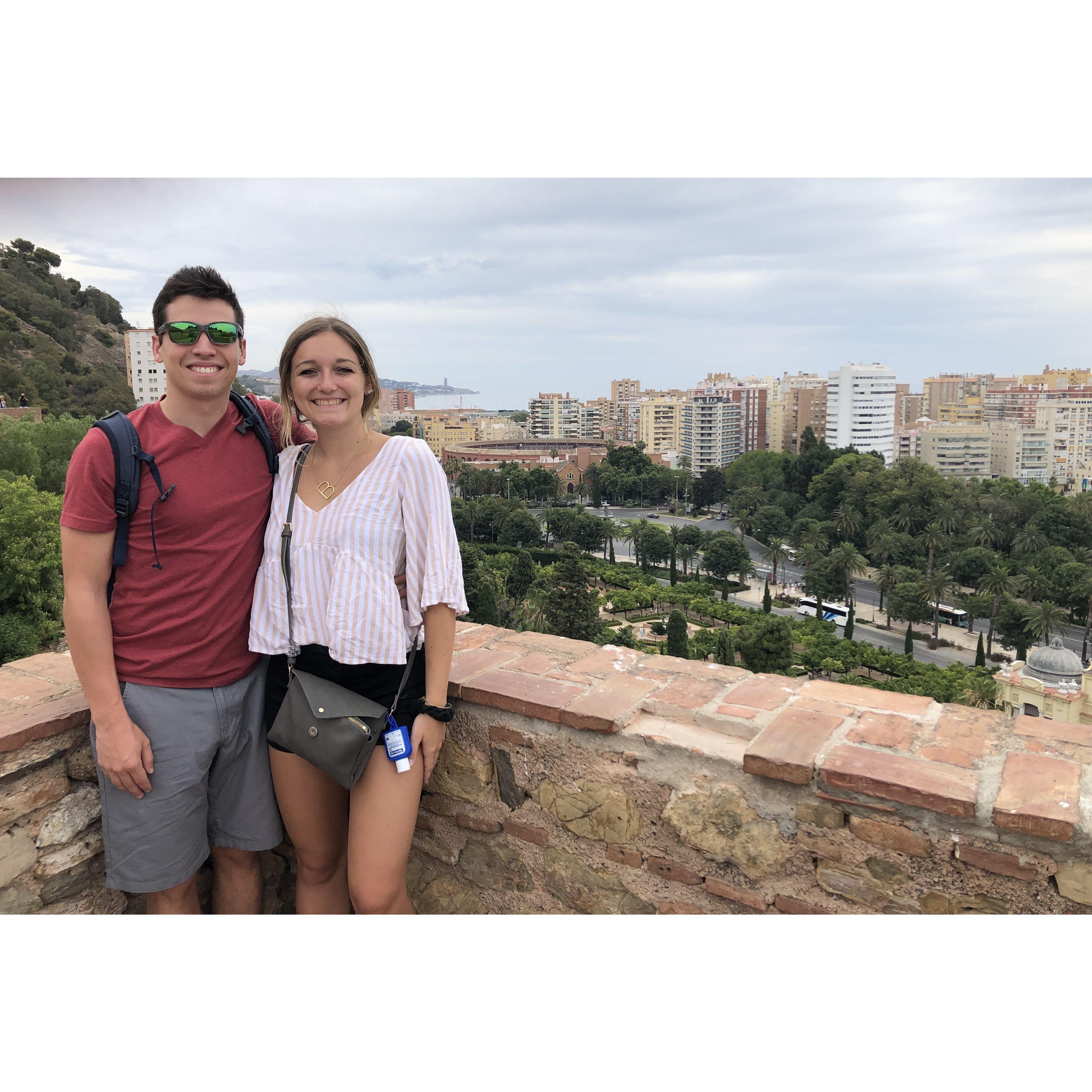 When Luke visited while Brooke was studying in Spain.