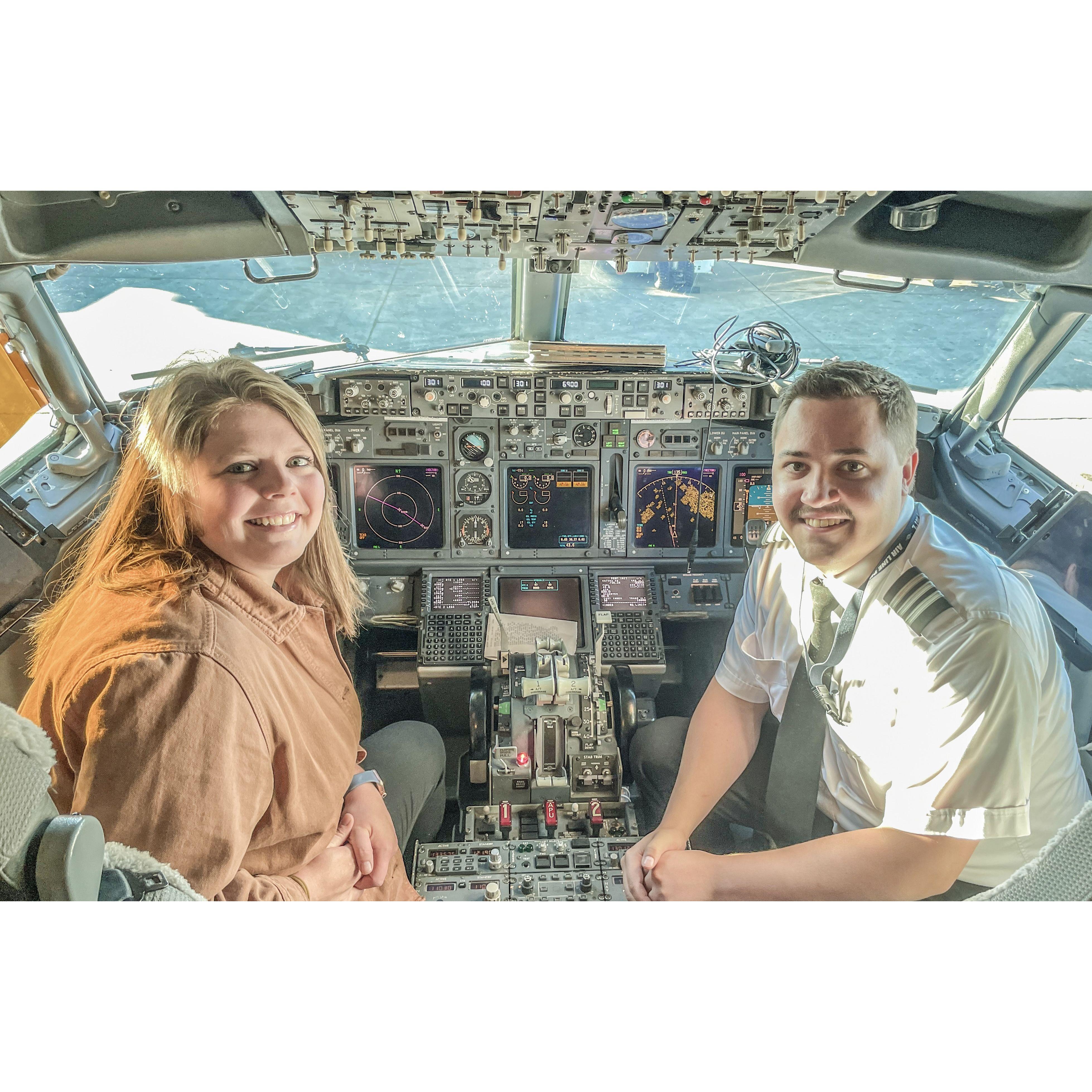 July 2022- First flight together to Alaska!