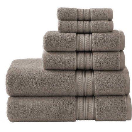 BHG THICK AND PLUSH SOLID 6 PC SET TOWEL