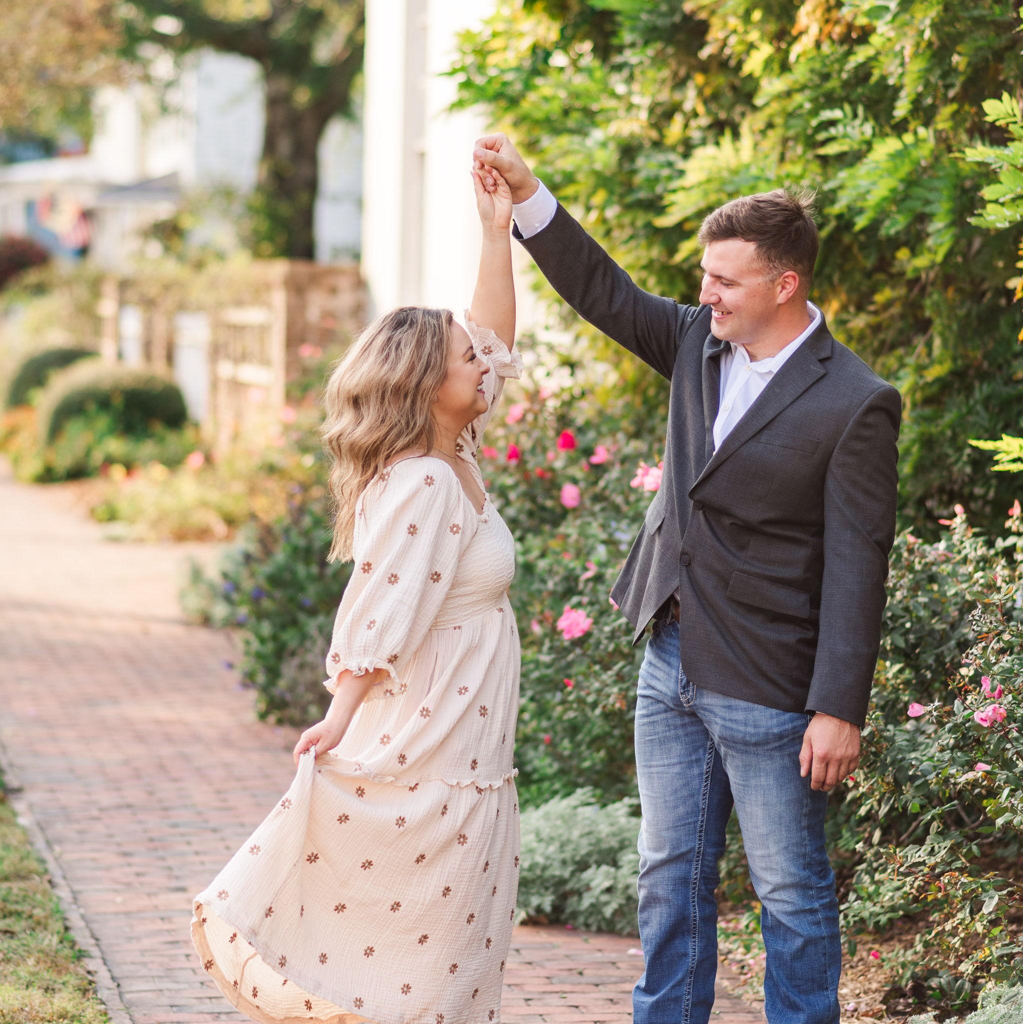 Engagement Photos by Emily Saunders in New Bern where Dustin proposed!