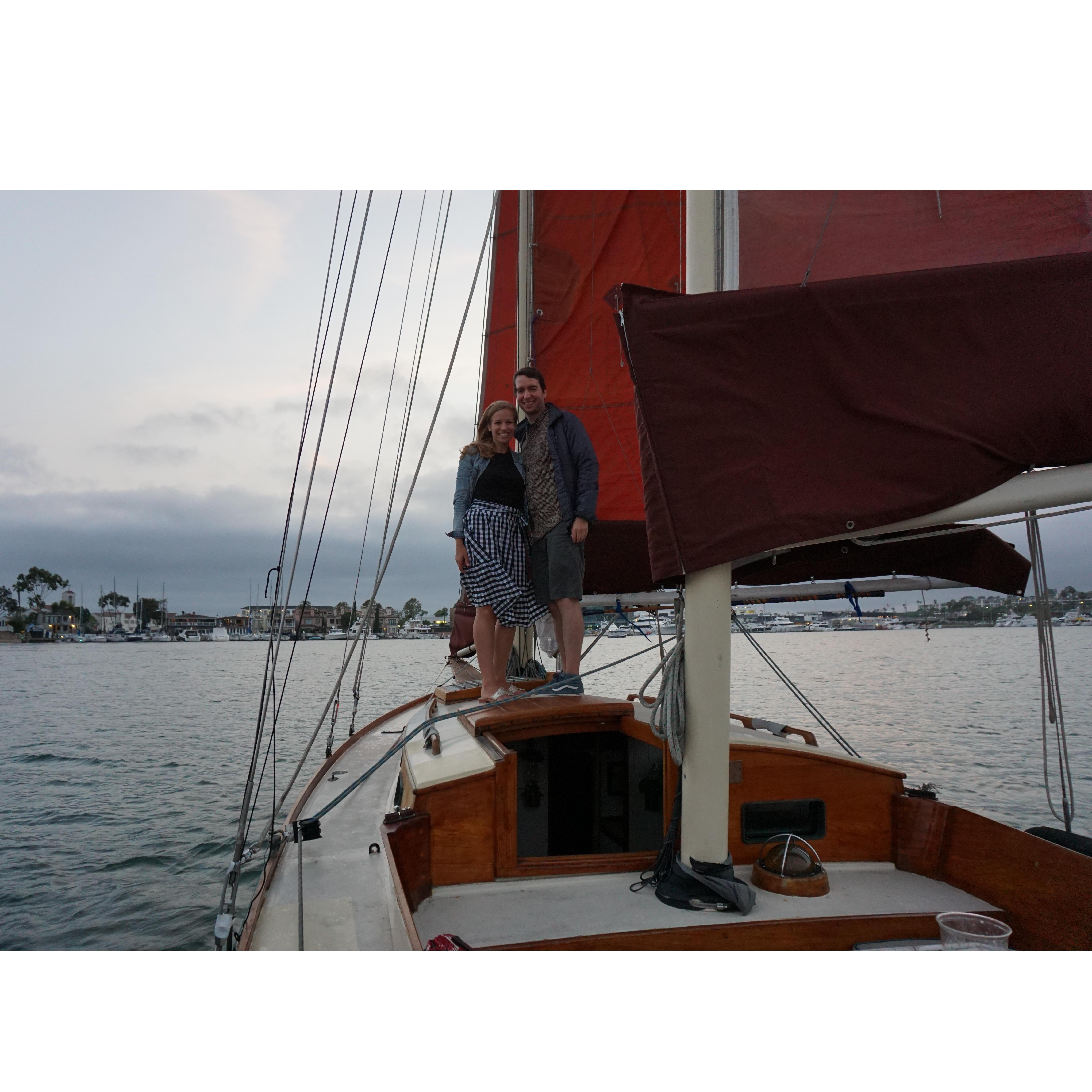Sailing in Newport Beach