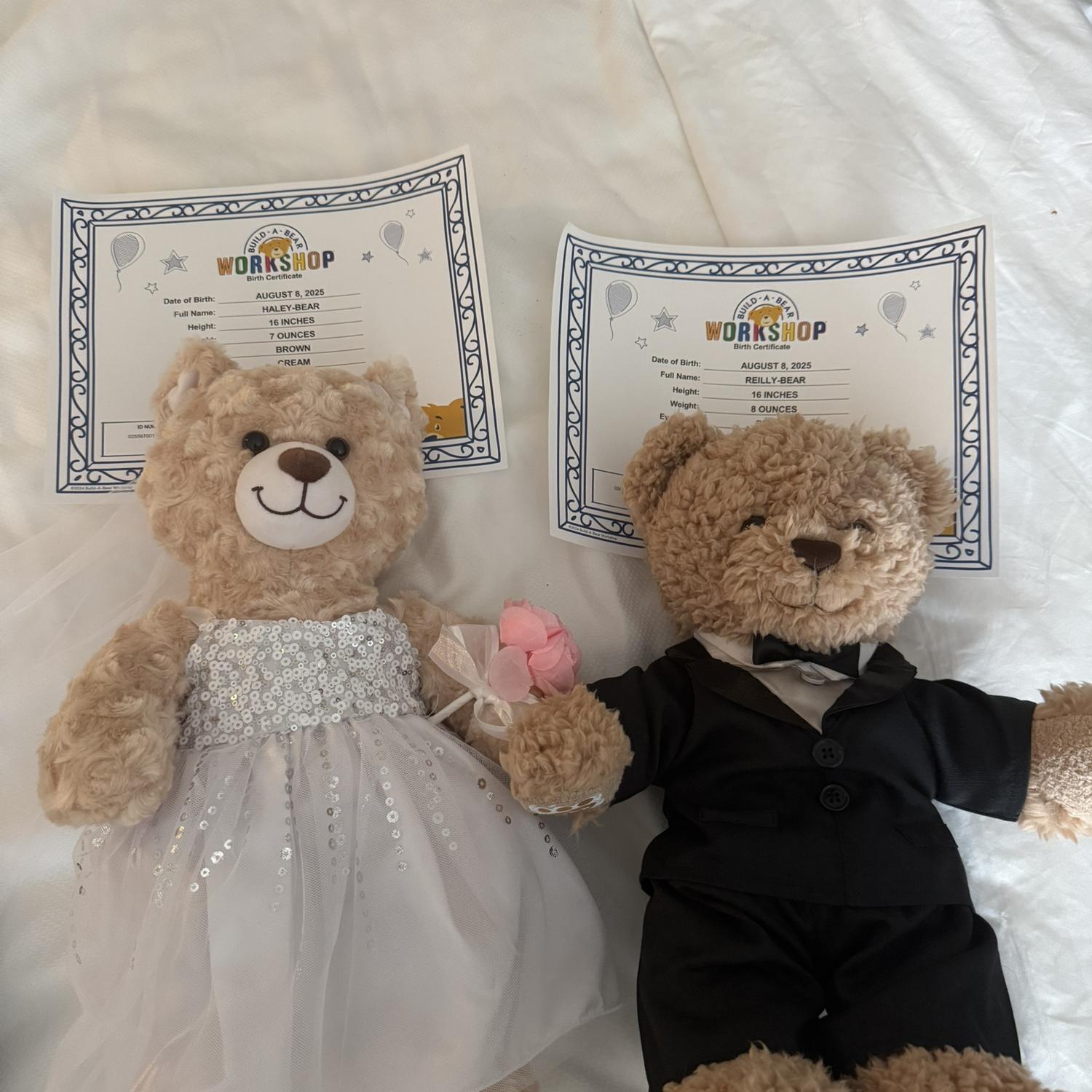 Reilly-Bear and Haley-Bear were made🧸