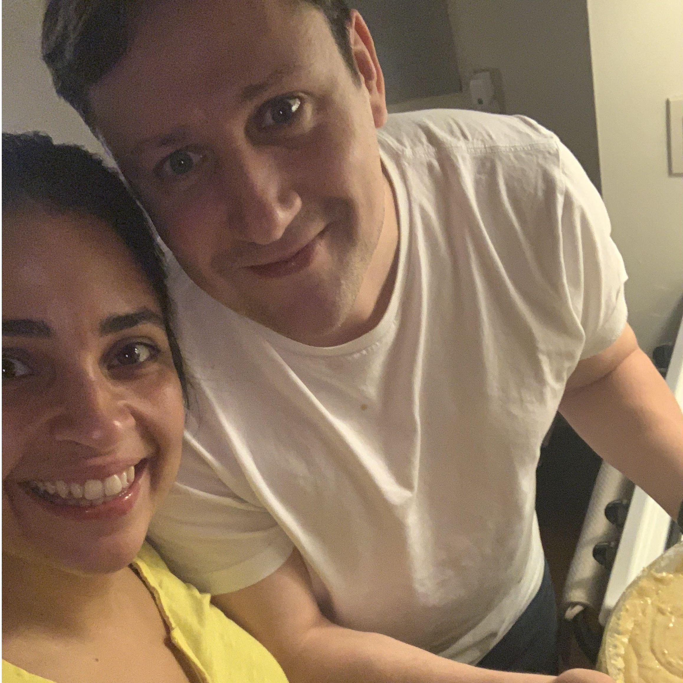 A Greek tradition is baking a "vasilopita" cake on New Year's Eve. The cake contains a coin, and the first to find it is promised good luck in the year ahead.