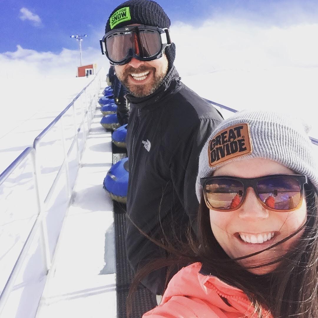 Tubing with family in Winter Park, CO (March 2018)