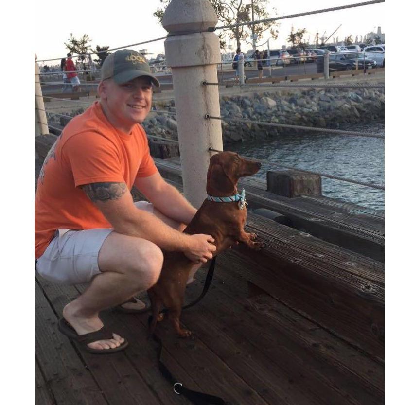 One of our first dates down at seaport village with Milo