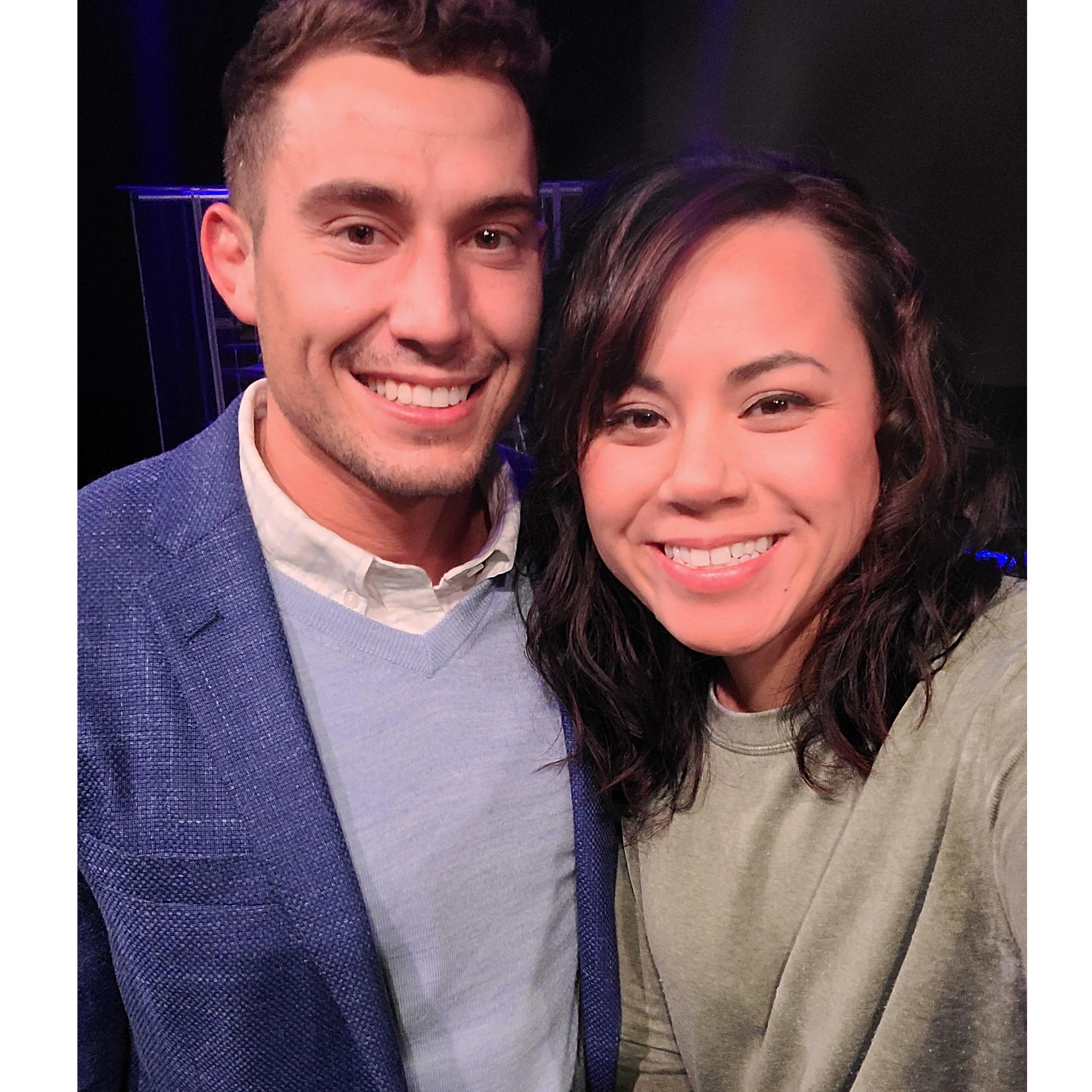 Taken right after our first ministry serving opportunity together at Friday night prayer, where Jacob led prayer and Kobbe led worship.