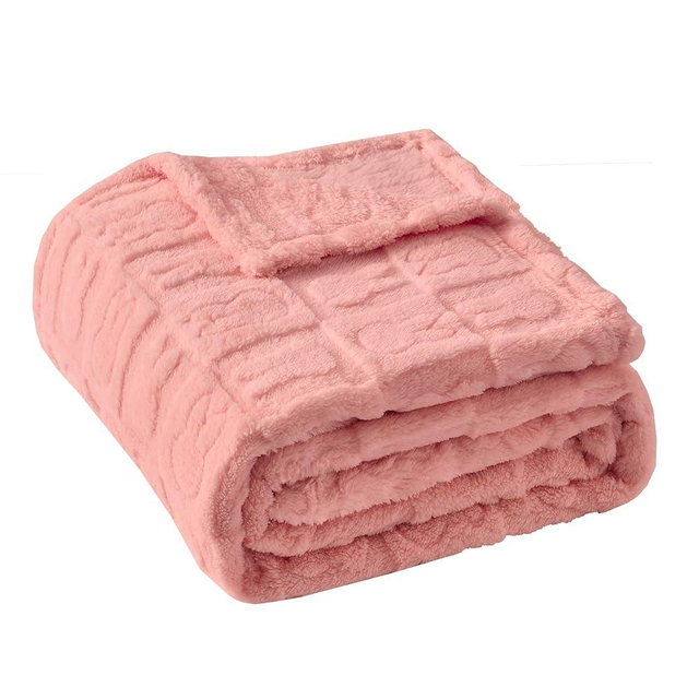 GIOKARNNA Bunny Checkered Throw Blankets,Soft Warm Blankets for Lover Women Men Friends Gifts Pets,Lightweight Fuzzy Blanket for Couch Sofa Bed Travel and Camping(Pink,50"x60")