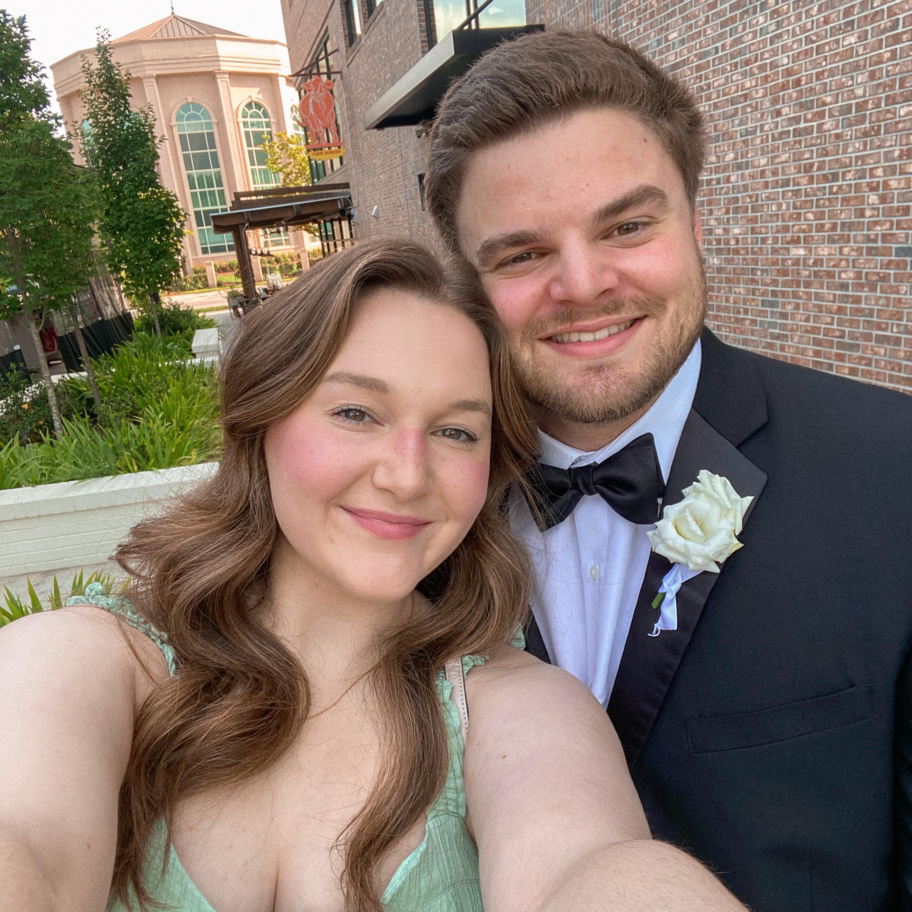 Celebrating our friends being married!