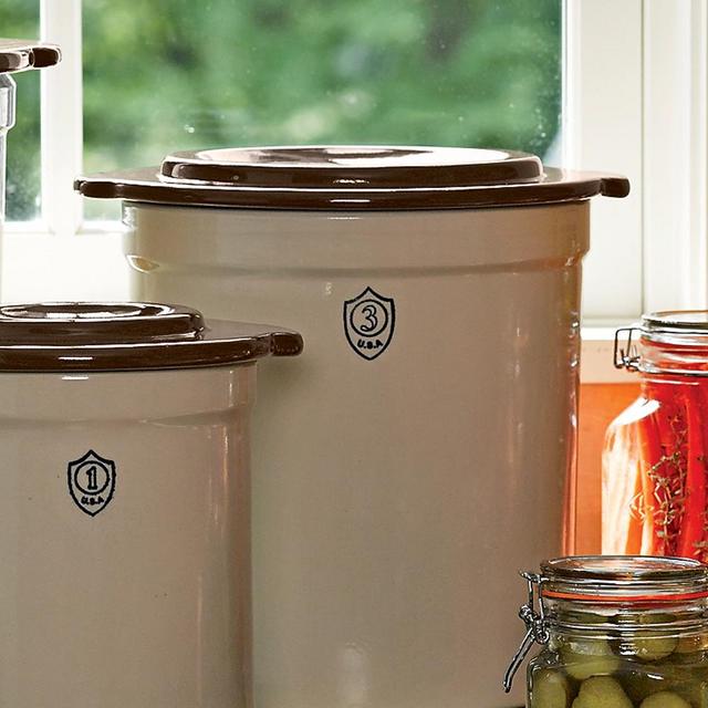 3-Gallon Stoneware Pickling Crock