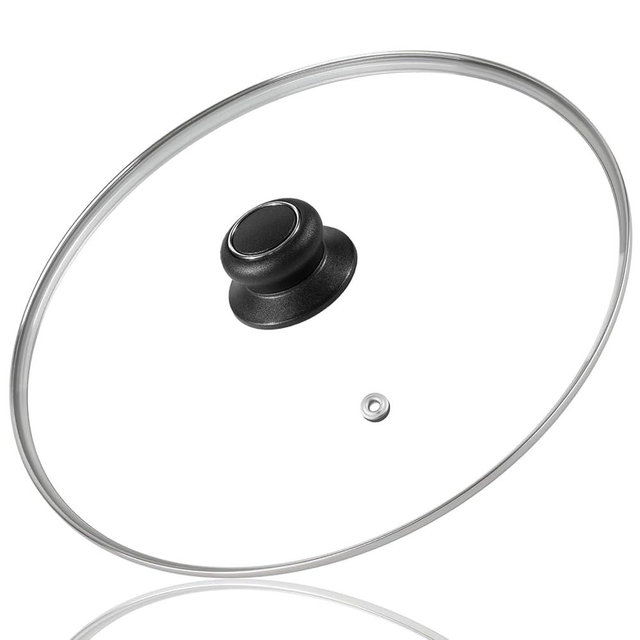 10 Inch Tempered Glass Lid Compatible with Lodge Skillets, Caraway Frying Pan, OXO Obsidian Fry Pan Skillet, Pan Lid, Pot Cover, Dutch Ovens and Other 10-10.25" Cookware