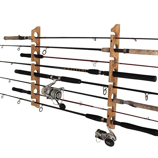 Rush Creek Creations Fishing Rod/Pole Storage Wall/Ceiling Rack