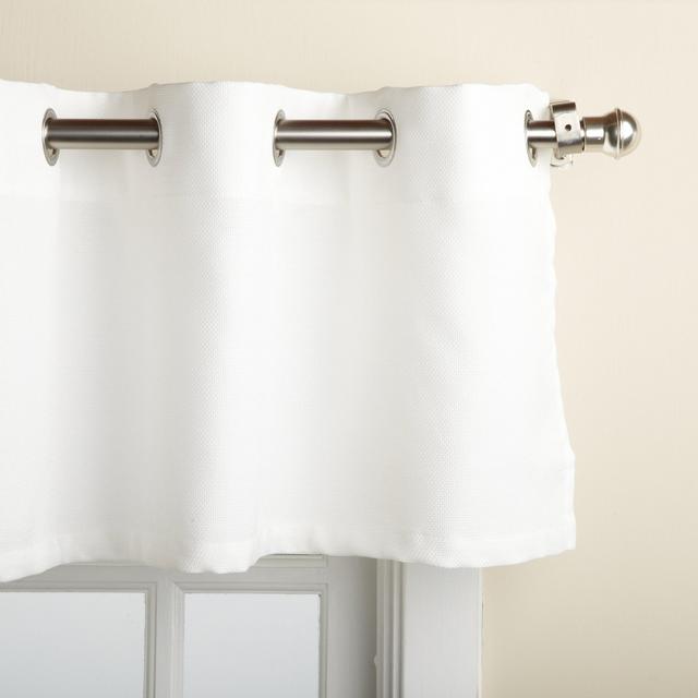 Lorraine Home Fashions Jackson 58-inch x 12-inch Valance, White