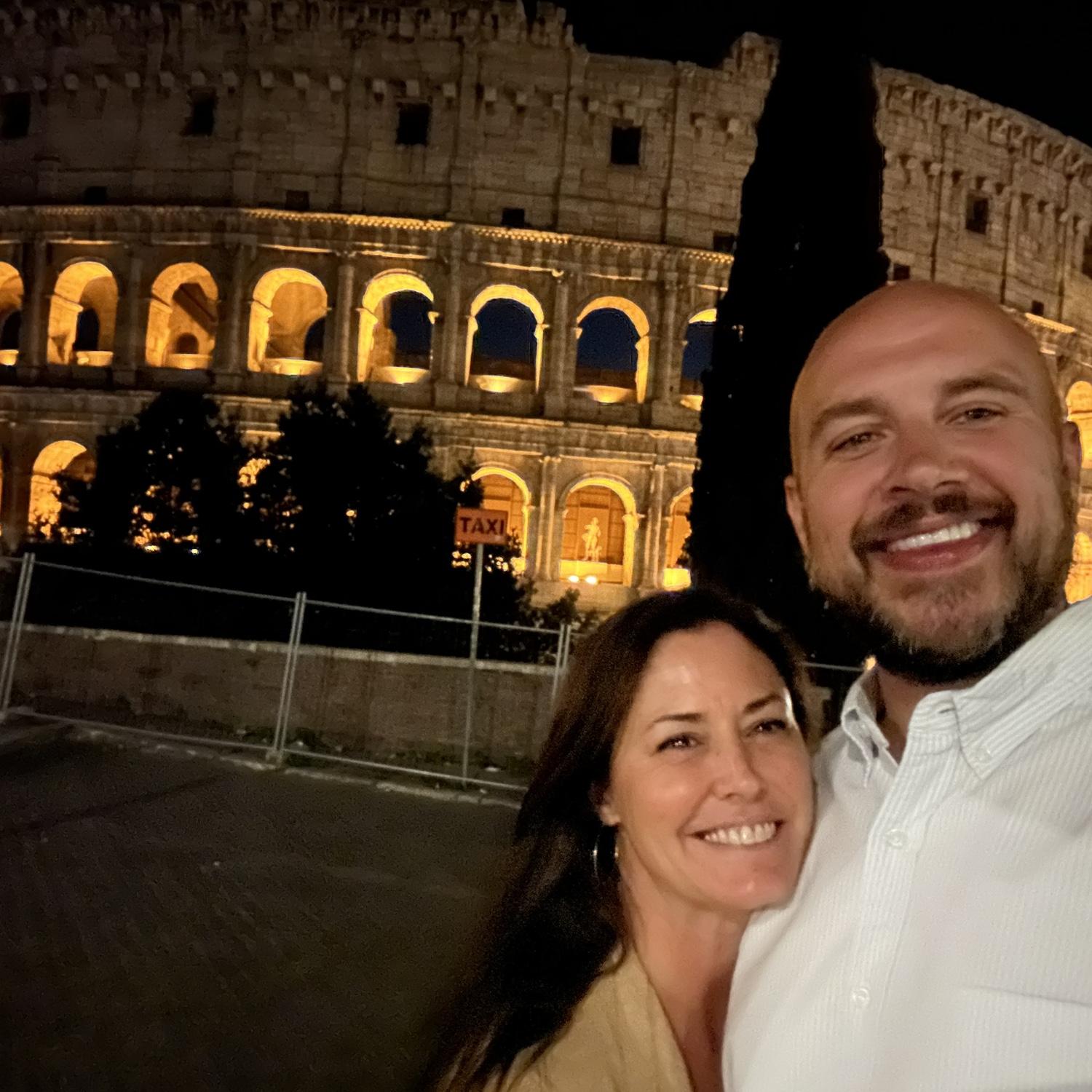 The Colosseum at night - amazing!