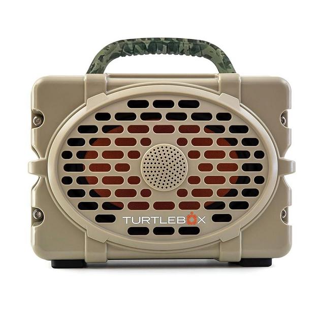 Turtlebox Original Gen 3: Portable Outdoor Bluetooth Speaker – Ultra-Loud (120dB), Waterproof (IP67), Rugged, Impact-Resistant, 3-Day Battery | Party Mode: Unlimited Pairing Stereo, Tan/Camo